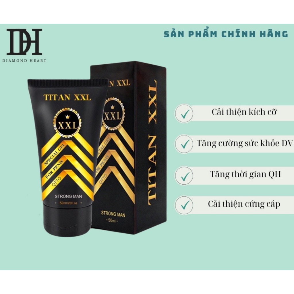 Kem tăng kích thước TITAN XXL , tăng cậu bé 18-20cm, to dài cậu bé nhanh chóng ngay lập tức chỉ sau 1 liệu trình...