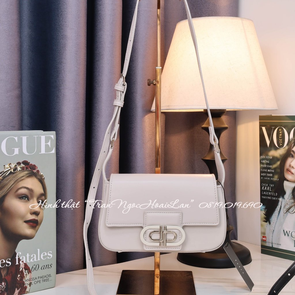 Túi kẹp nách + đeo chéo nữ size 21,5cm*7,5cm*17,5cm  PW2-76610072  đủ màu