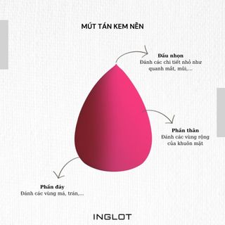 Mút tán kem nền Inglot Pro Blending Sponge Inglot