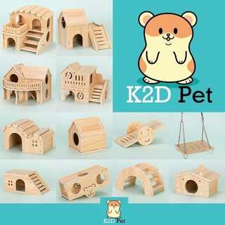  P30 Nhà ngủ gỗ hamster nhiều hình cho hamster 