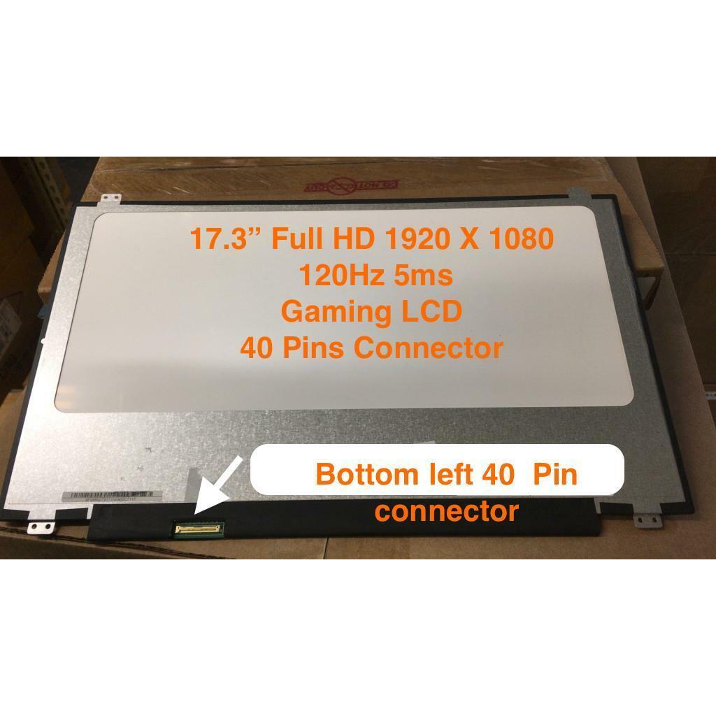 Màn hình laptop 17.3 inch slim 40 pin FHD 120Hz, Asus A17 FA706, G731 GL703, MSI GE72 GP73 GS73 GT75 GF75 GF76