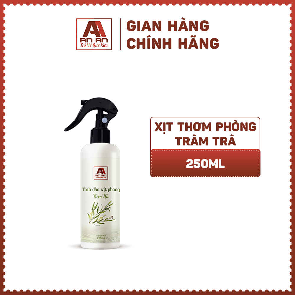 Xịt thơm phòng tinh dầu tràm An An khử mùi nấm mốc đuổi muỗi côn trùng an toàn cho mẹ bầu và trẻ nhỏ 250ml