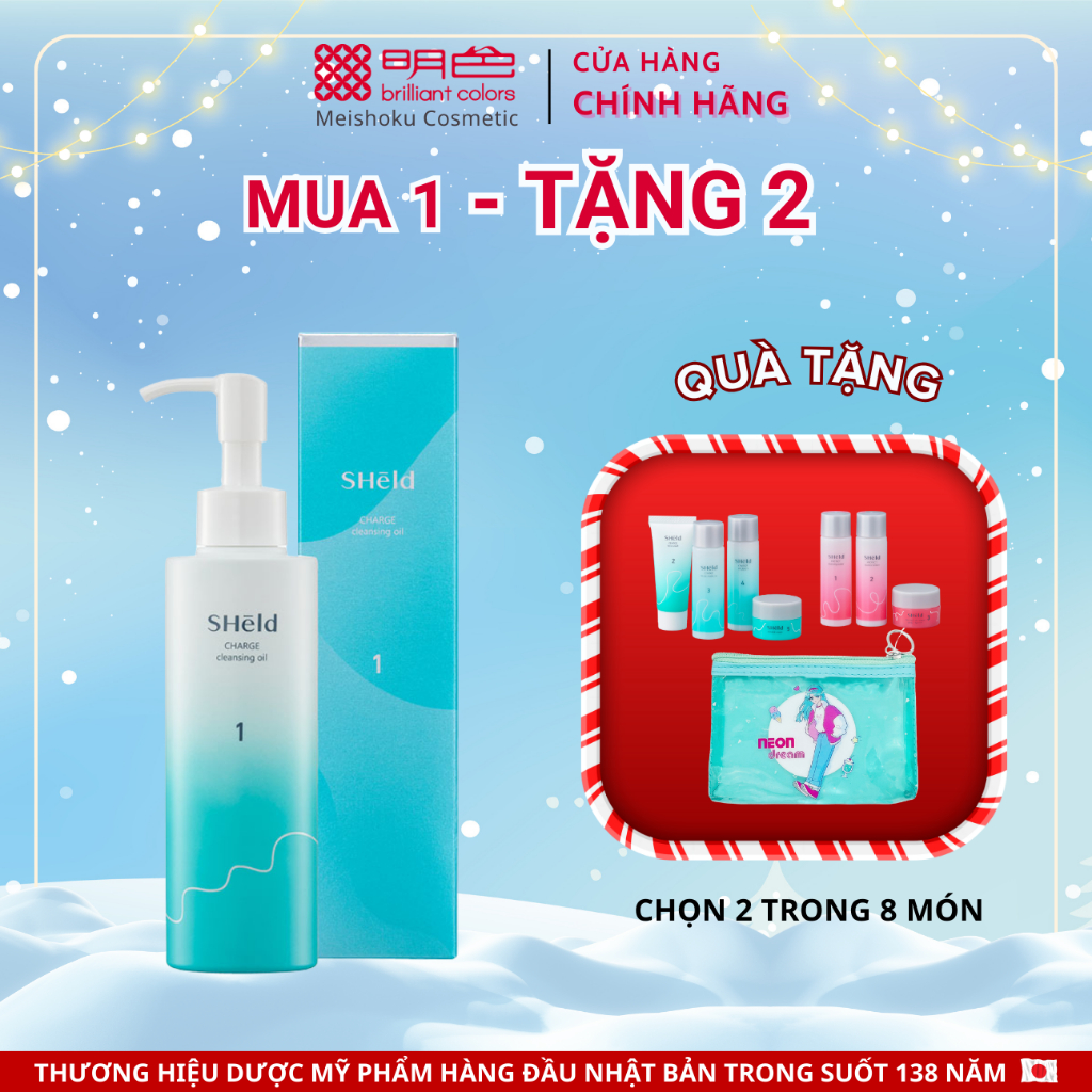 Dầu Tẩy Trang Chống Lão Hoá Sớm MOMOTANI SHeld 180ml