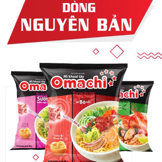 Mì gói Omachi bò hầm / tôm chua cay / sườn hầm gói 80g