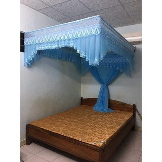 (sale 3 ngày ) TRỌN BỘ - Màn khung cung đình ren lanh cao cấp 1m8x2m