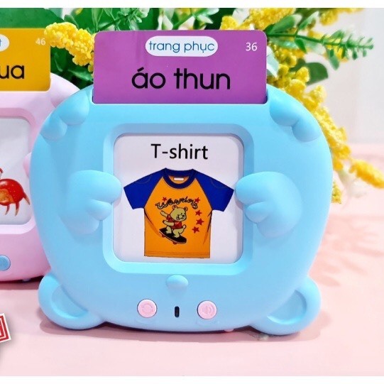 Combo đồ chơi giá dục máy đọc thẻ thông minh + 6 món đồ chơi gỗ cho bé