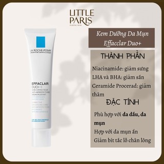  Kem giảm mụn La Roche Posay Effaclar DUO+ 40ml  dmp  