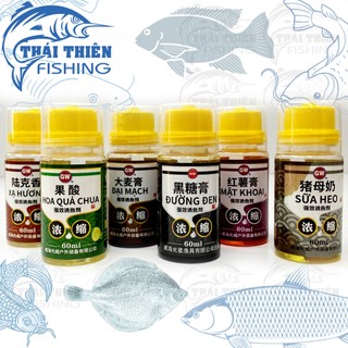 Tinh mùi câu cá gw chai 60ml dùng câu cá tổng hợp sông tự nhiên, hồ dịch vụ