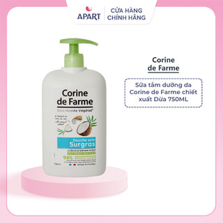 Sữa tắm dưỡng da corine de farme nuôi dưỡng và làm sạch nhẹ dịu hương dừa 750ml
