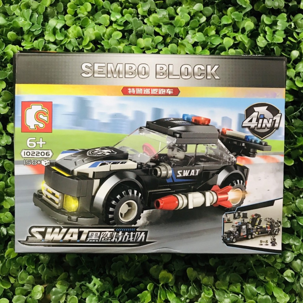 Lắp ráp lego xe SWAT cảnh sát Police quân đội
