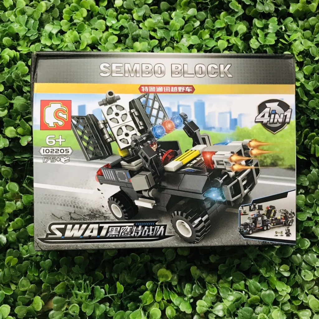 Lắp ráp lego xe SWAT cảnh sát Police quân đội