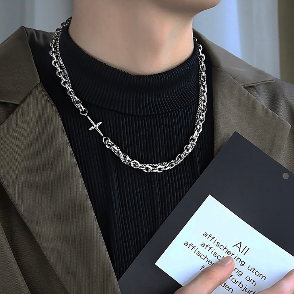 Dây chuyền nam vòng cổ titan không gỉ basic Merin cá tính thời trang phong cách Hàn nhiều lựa chọn - Vòng Cổ Tổng Hợp