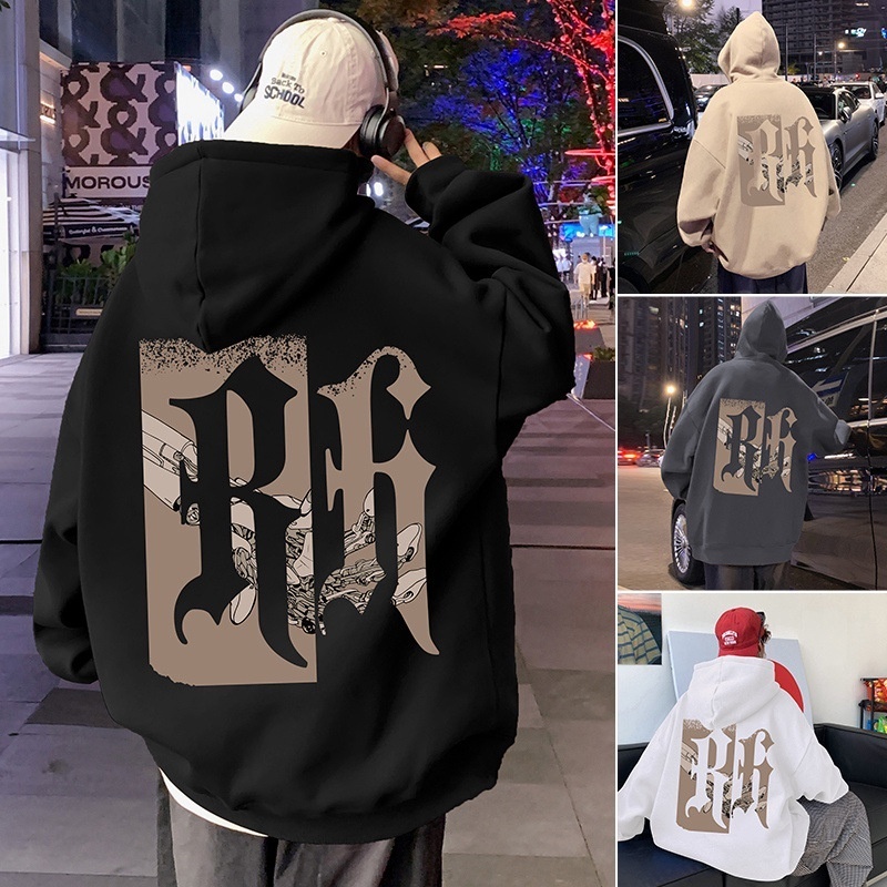 Áo hoodie nam nữ form rộng WIND Chữ R thời trang nam nữ oversize ulzzang cực chất 2024