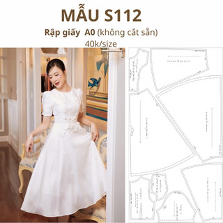Rập giấy a0 váy s112