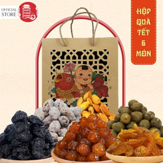 Set quà Tết 6 món Nhất Phâm Đường 2024 (ĐÃ CÓ HỘP) đầy đủ ô mai, xí muội, mứt, hạt dinh dưỡng trong một set
