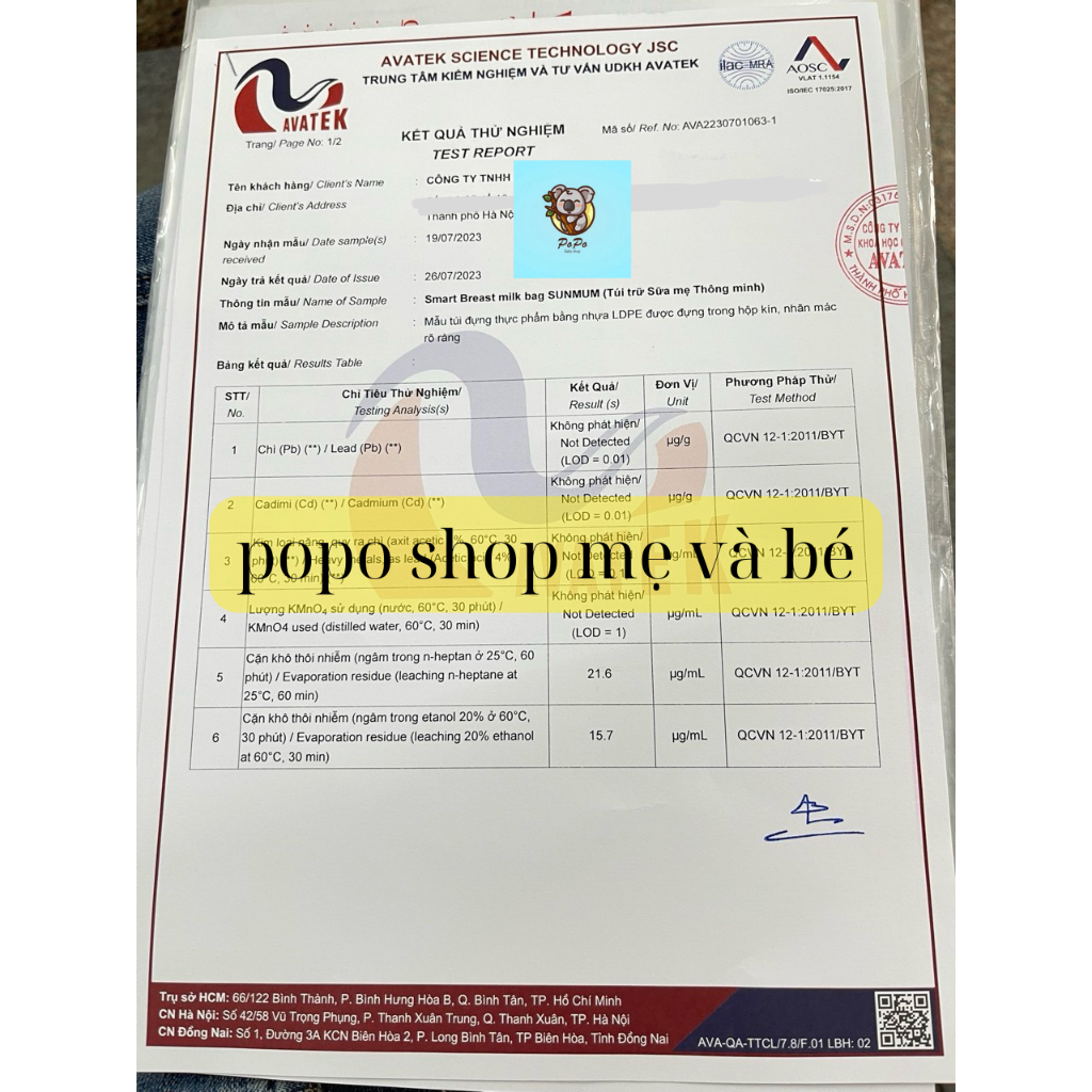 Túi trữ sữa Sunmum 100ml