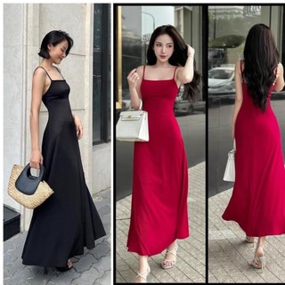 Váy body 2s dáng xòe chất thun tăm lạnh