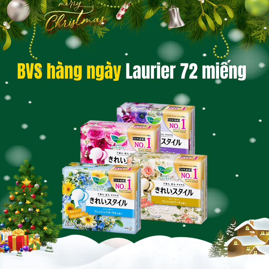 Băng Vệ Sinh Hằng Ngày Laurier 72 Miếng ,Hàng Nội Địa