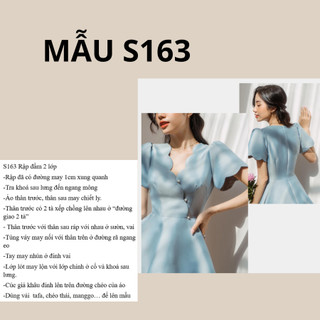 RẬP GIẤY A0 VÁY S163 (KHÔNG CẮT SẴN)