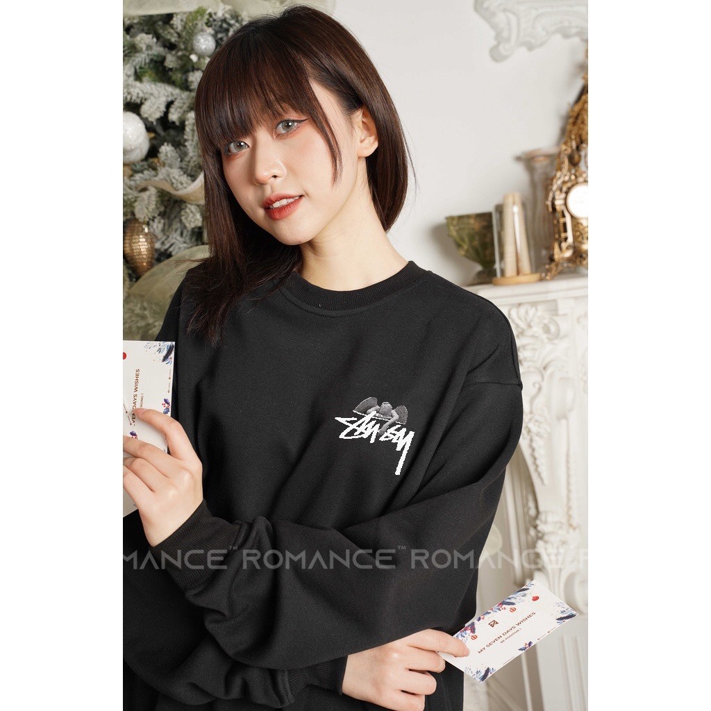 Áo hoodie nỉ Chữ ký thiên thần nam nữ form rộng, áo nỉ mũ 2 lớp, mùa đông unisex vải cotton dày dặn