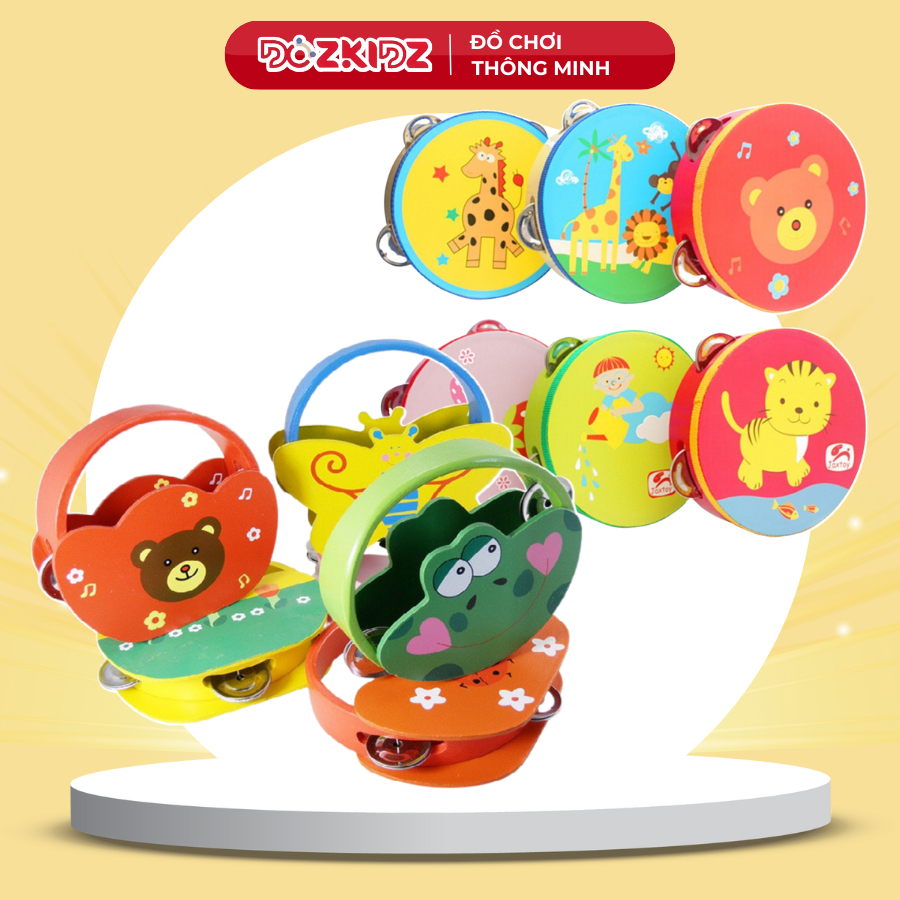 Đồ chơi âm nhạc - xắc xô, trống lắc vui nhộn cho lứa tuổi mầm non - DOZKIDZ
