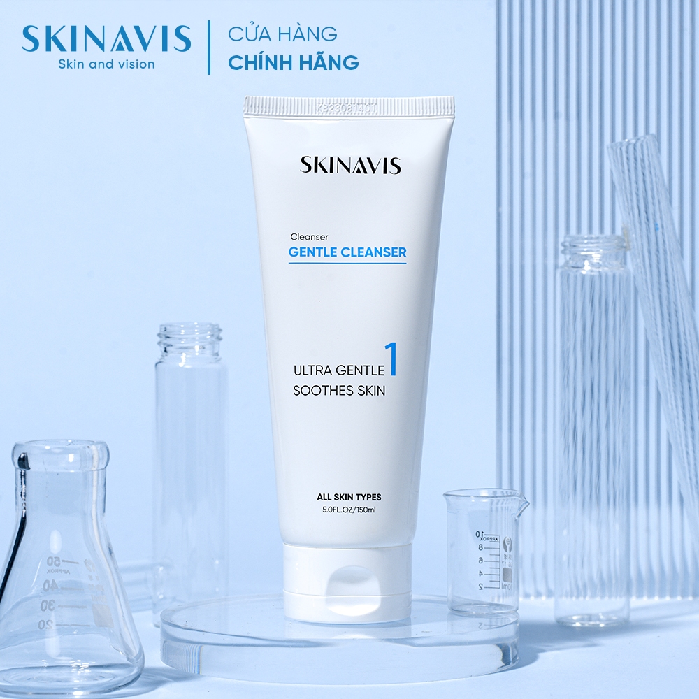 [SKINAVIS OFFICIAL] Sữa rửa mặt Skinavis Gentle Cleanser - Sữa rửa mặt làm sạch sâu dịu nhẹ - 150ml