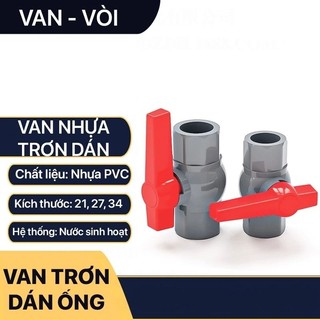 VAN KHÓA NƯỚC PVC 21,27,34,42