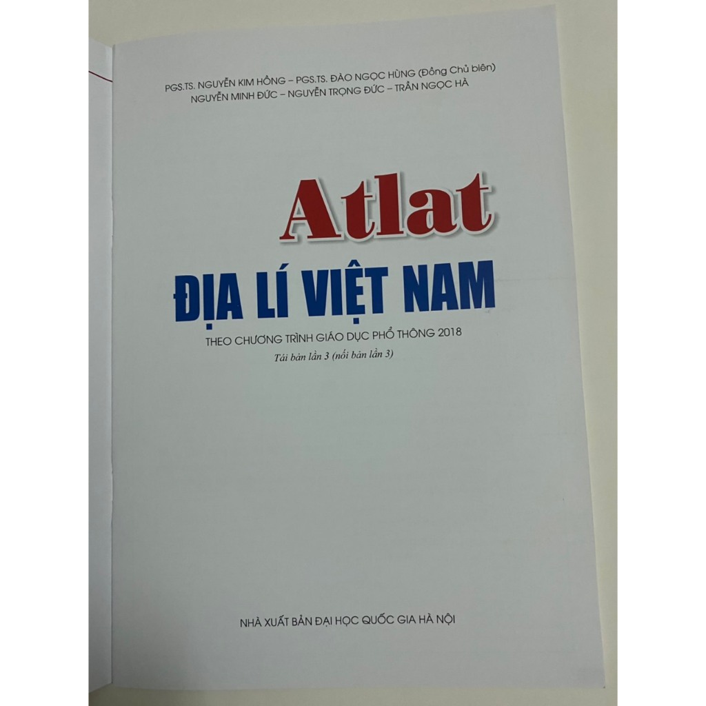 Sách - Atlat địa lí Việt Nam