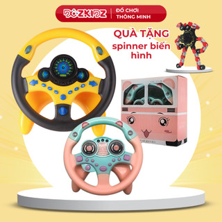 Vô lăng đồ chơi bé trai bé gái dùng pin có nhạc và các nút điều khiển - DOZKIDZ