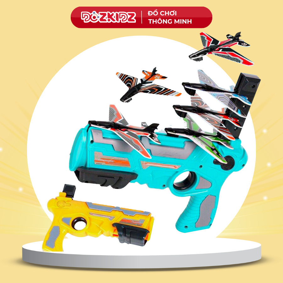 Đồ chơi trẻ em, bộ phóng máy bay cho bé trai từ 3 tuổi trở lên - DOZKIDZ