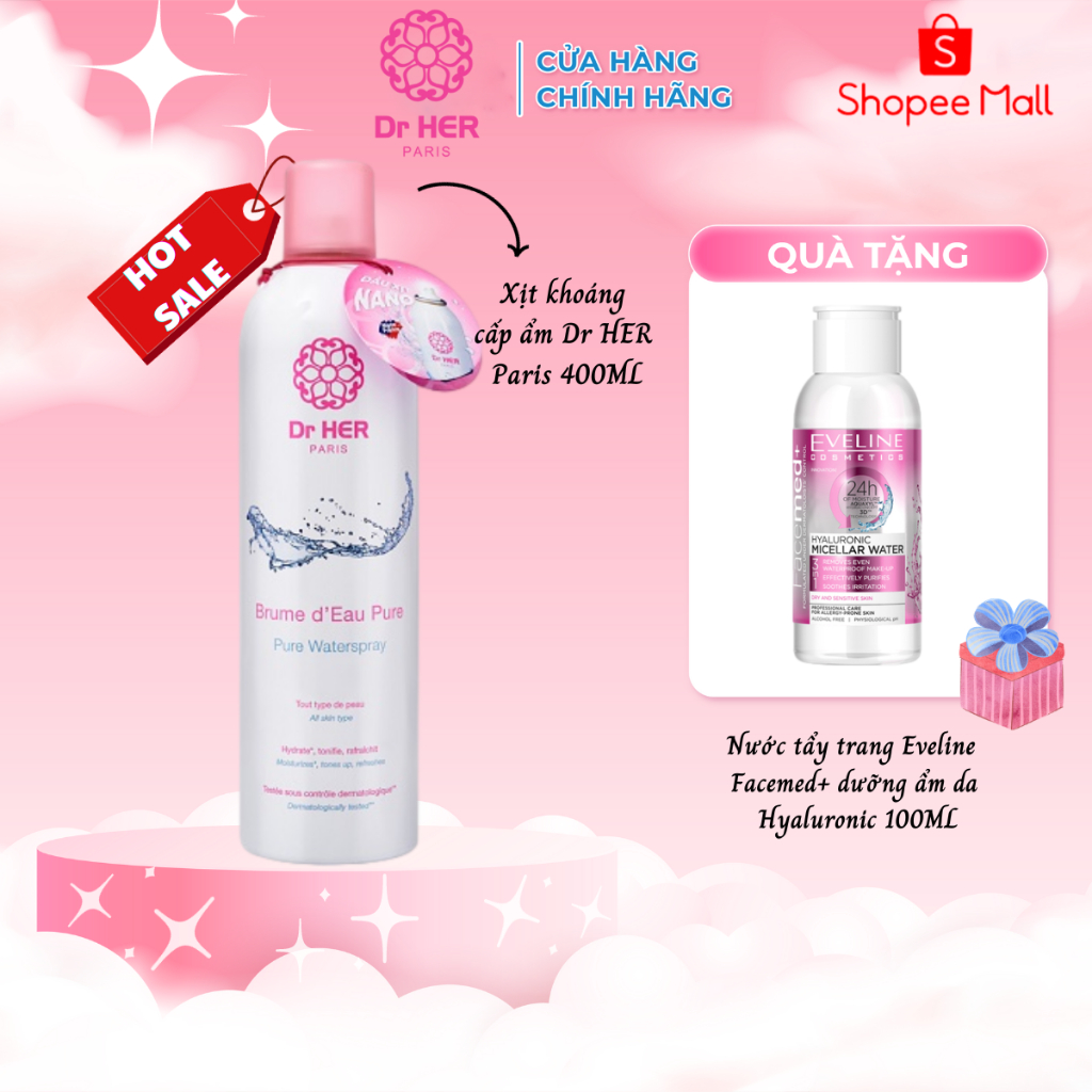 Xịt khoáng cấp ẩm Dr HER Paris_400ML