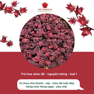 Trà atiso đỏ (Hibiscus, Bụp giấm) 100gr đã lựa sạch - hàng Việt Nam