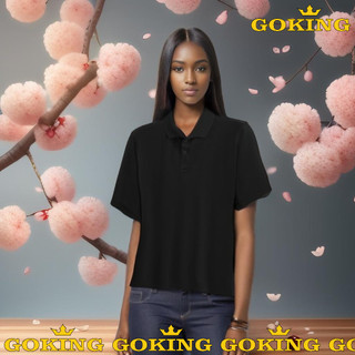 Áo thun polo GOKING cho nữ nam, form unisex, lịch lãm sang trọng. Áo phông trơn cổ trụ cao cấp