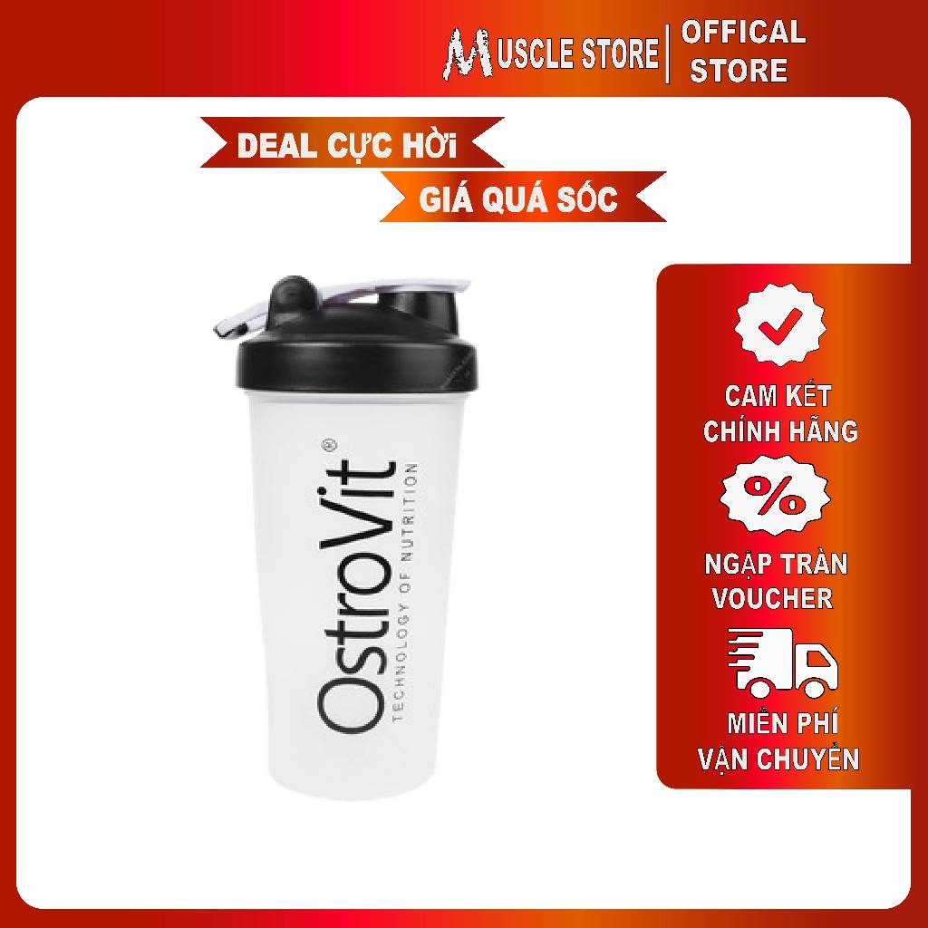 Bình Lắc OstroVit Thể Thao 800ML, Không Chứa BPA