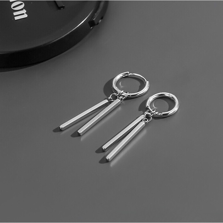 Khuyên tai nam nữ Unisex Merin Accessories hoa tai titan phong cách trẻ trung thời trang - Tổng hợp hoa tai