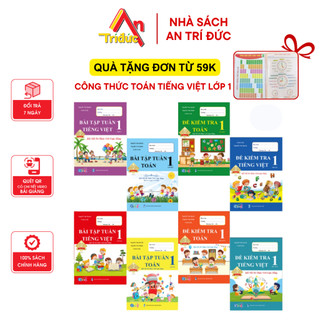 Sách - Combo 8 Cuốn Bài Tập Tuần Và Đề Kiểm Tra Toán Tiếng Việt Lớp 1 - Kết Nối Tri Thức Với Cuộc Sống - Cả Năm QK 180