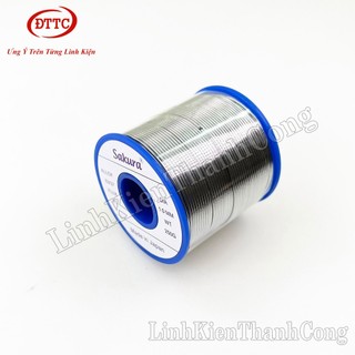 Chì Hàn SIÊU BÓNG SAKURA 250gam 63/37 0.6mm 0.8mm 1.0mm 1.2mm 1.5mm 2.0mm Siêu Nhẹ Nhiệt, Mỡ Hàn SAKURA Chất Lượng Cao