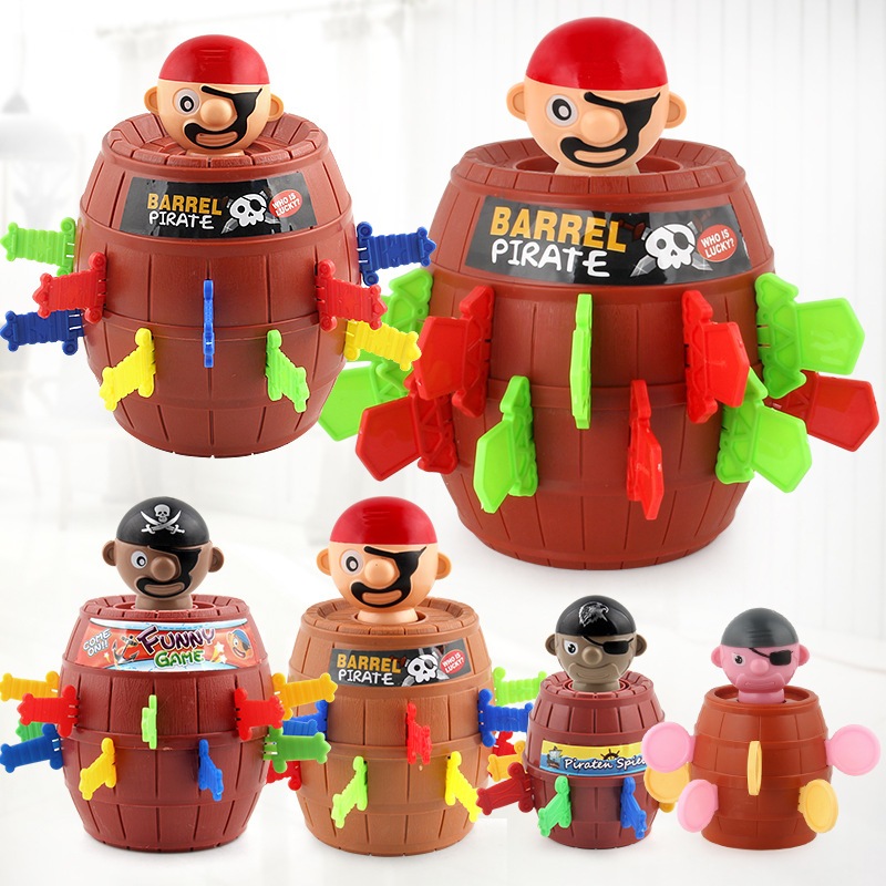 Combo đồ chơi hội nhóm đâm hải tặc 24 kiếm + cây thăng bằng con ếch, đồ chơi xả stress hội nhóm