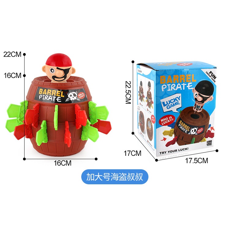 Combo đồ chơi hội nhóm đâm hải tặc 24 kiếm + cây thăng bằng con ếch, đồ chơi xả stress hội nhóm