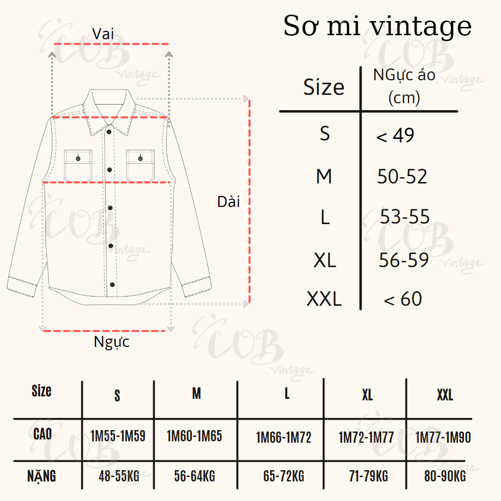 Áo sơ mi Flannel - secondhand  - vintage, cổ điển-COB.vintage