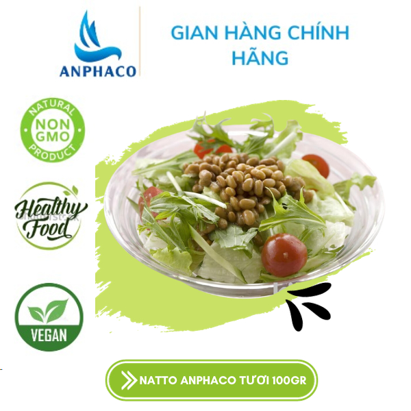 Natto hạt tươi Đậu nành lên men kiểu Nhật 100gr - Tốt cho tiêu hóa, xương khớp, phòng ngừa đột quỵ.