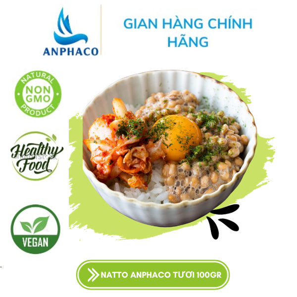 Natto hạt tươi Đậu nành lên men kiểu Nhật 100gr - Tốt cho tiêu hóa, xương khớp, phòng ngừa đột quỵ.