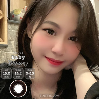 Kính Áp Tròng Tinteye TJ-778 Nâu Đen Tự Nhiên