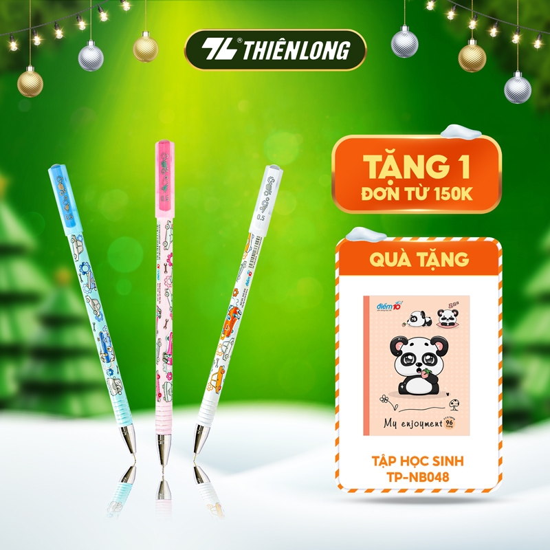 Combo 5/10/20 Bút gel Smooth Flowing Gel Ink Thiên Long Điểm 10 TP-GEL038