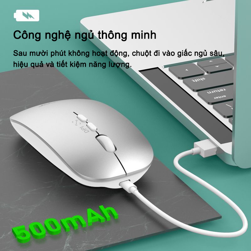 Chuột không dây acer OMR050 Bluetooth 2.4Ghz tự sạc pin cao cấp 2 trong 1 chống ồn dùng cho Máy Tính,Laptop,laptop táo | BigBuy360 - bigbuy360.vn