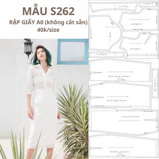 Rập giấy a0 váy body s262