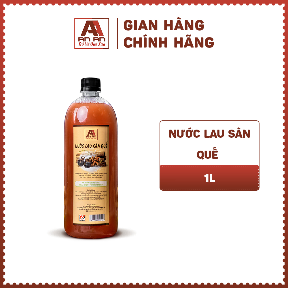 Nước Lau Sàn Nhà An An hương Quế Dung Tích 1000ml đuổi côn trùng hiệu quả.