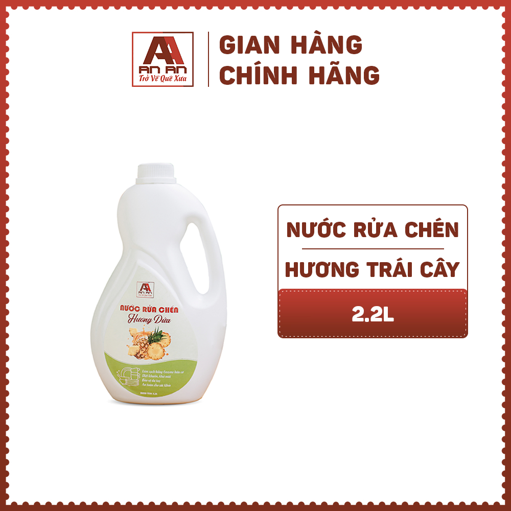 Nước Rửa Chén Hữu Cơ Hương Dứa An An 2200ML