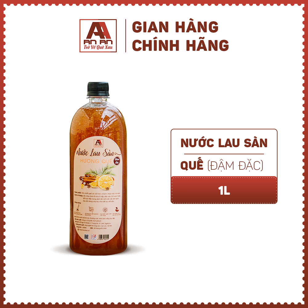 Nước lau nhà quế đậm đặc AN AN, đuổi muỗi và côn trùng hiệu quả với dung tích 1000 ml