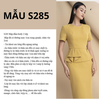 RẬP GIẤY A0 VÁY BODY S285 (KHÔNG CẮT SẴN)